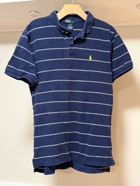 Polo by Ralph Lauren Men’s Navy Striped Polo Shirt